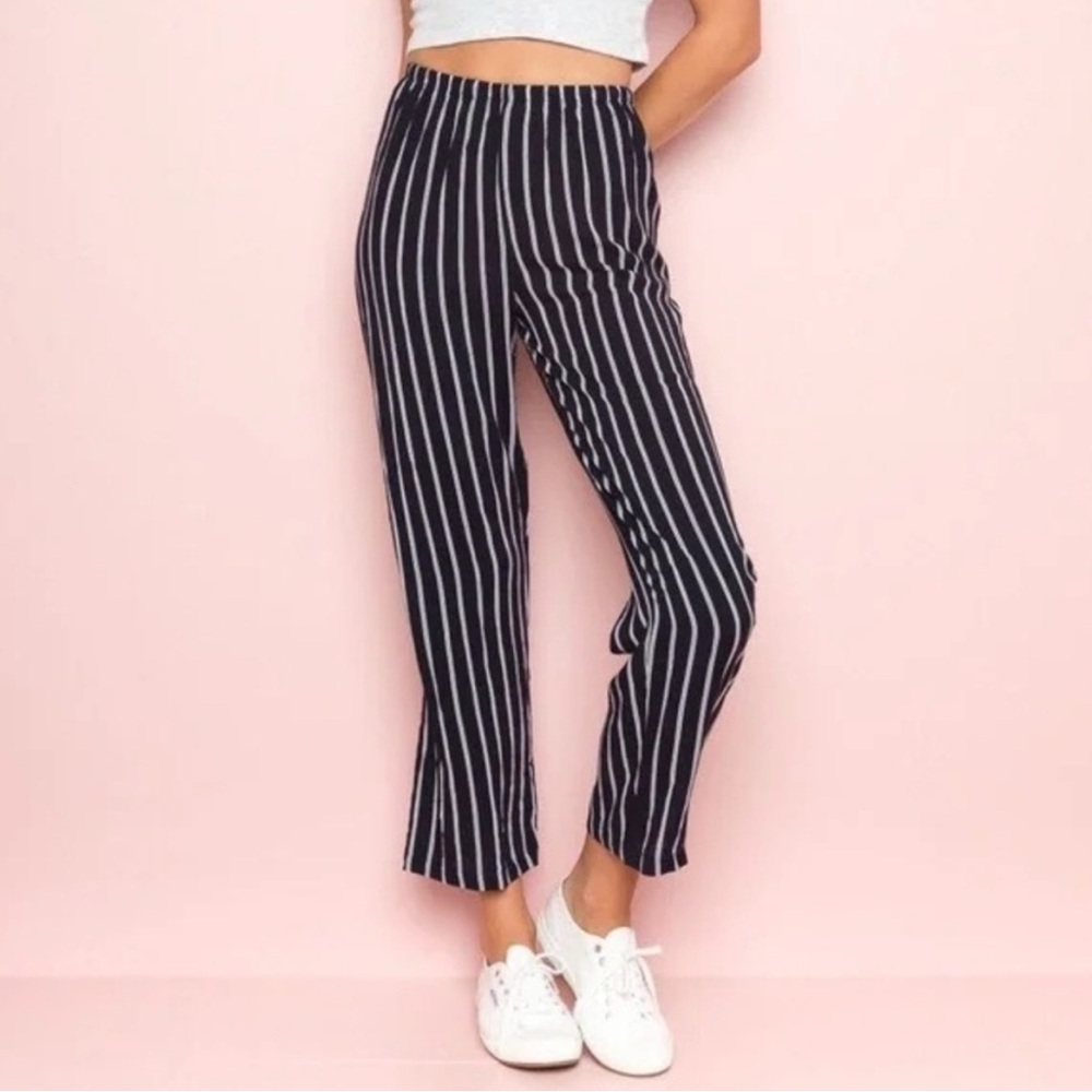 Brandy Melville navy blue/white dress pants